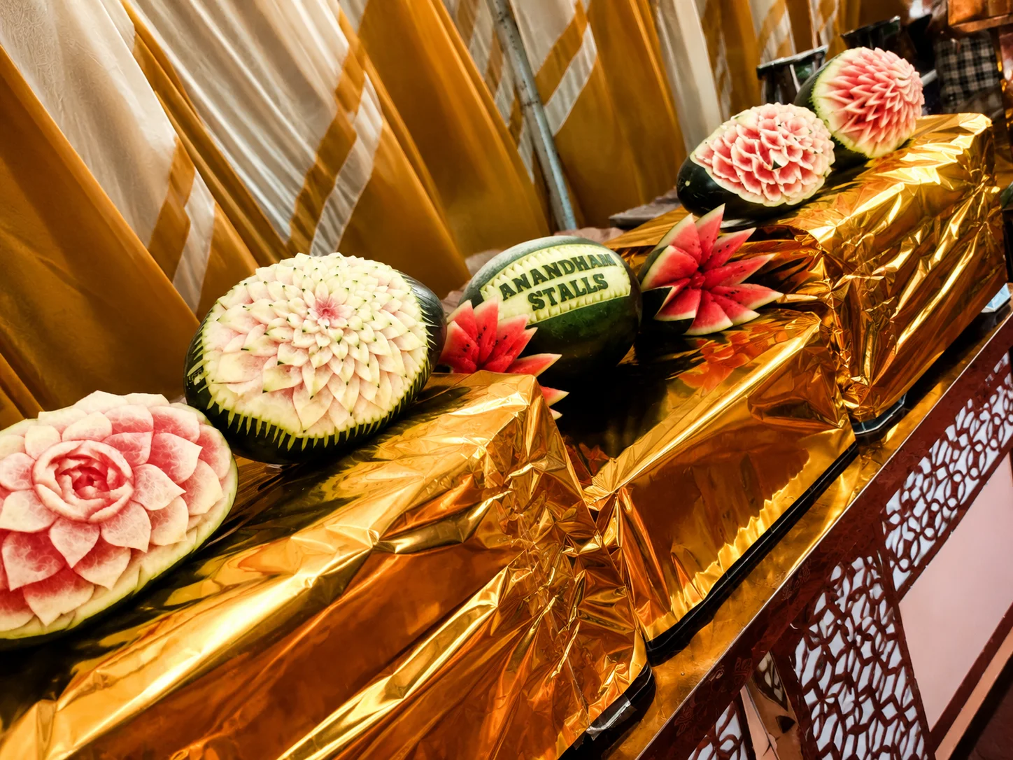 Royal Fruit Sculpture Display